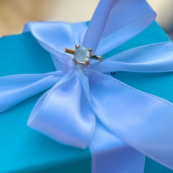 EXT RARE Tiffany & Co. 18k Lemon Quartz Paloma Picasso Sugar Stacks Ring, Sz 5 - Picture 6 of 9